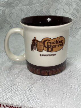 Cracker Barrel Rocking Chair 14oz Ceramic Coffee Mug Old Country Store Logo
